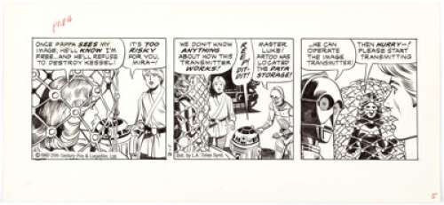 Russ Manning Studio Star Wars Daily Comic Strip Original Art dated 2-1-80 (L. A. Times Syndicate, 1980).... | Heritage