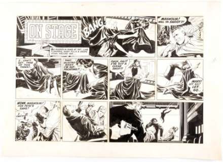 Leonard Starr On Stage Sunday Comic Strip Original Art dated 5-18-58 (Chicago Tribune, 1958)....