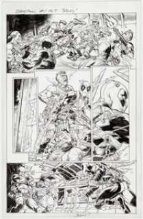 Mark Bagley and John Dell Deadpool: Assassin #1 Story Page 4 Original Art (Marvel, 2018).... | Heritage