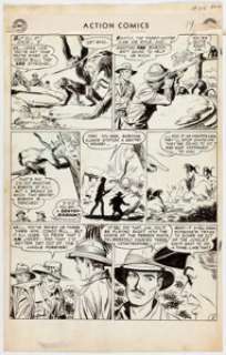 Leonard Starr Action Comics #218 Story Page 5 Original Art (DC, 1956).... | Heritage