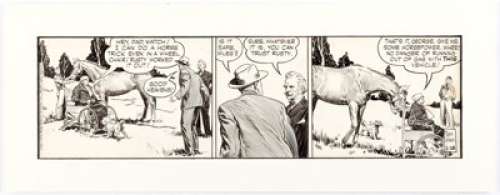 Frank Godwin Rusty Riley Daily Comic Strip Original Art dated 2-28-55 (King Features Syndicate, 1955).... | Heritage