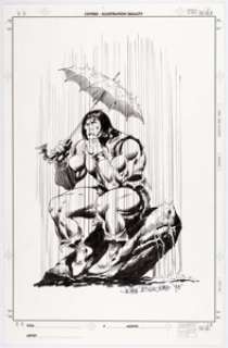 John Buscema - Conan in the Rain Illustration Original Art (1998).... | Heritage