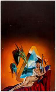 Kevin Eugene Johnson Eros at Zenith Paperback Novel Cover Painting Original Art (Roc, 1985).... | Heritage