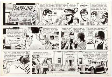 Al McWilliams Dateline Danger! Sunday Comic Strip Original Art dated 9-6-70 (Field Enterprises, 1970).... | Heritage