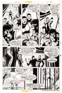 George Tuska and Dave Hunt Power Man #24 Story Page 5 Original Art (Marvel, 1975).... | Heritage