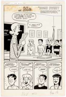 Dan DeCarlo Betty and Me #2 Complete 5-Page Story "Home Sweet Homework" Original Art (Archie Comics, 1965). ... (Total: 5 Original Art) | Heritage