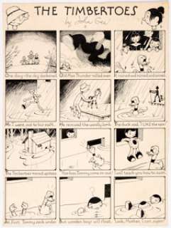 John Gee Highlights for Children Timbertoes Comic Strip #8 Original Art (c. 1950s).... | Heritage