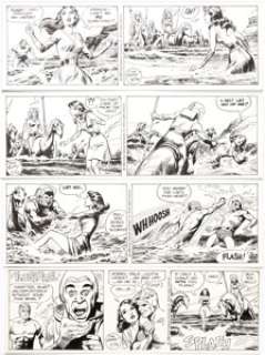 Dan Barry and Bob Fujitani Flash Gordon Consecutive Daily Comic Strip Original Art Group of 7 (King Features Syndi... (Total: 7 Original Art) | Heritage