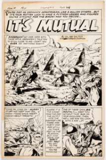 Ted Galindo Foxhole #4 Complete 5-Page Story "It’s Mutual" Original Art (Mainline Publ./Simon & Kirby, 1955). ... (Total: 5 Original Art) | Heritage