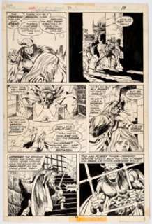 John Buscema and Pablo Marcos Conan the Barbarian #56 Story Page 14 Original Art (Marvel, 1975). ... | Heritage