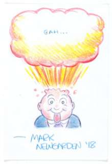  - Mark Newgarden Garbage Pail Kids-style Illustration Original Art (2018)....