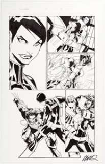  - Humberto Ramos and Carlos Cuevas Wolverine #47 Story Page 12 (Marvel Comics, 2006)....