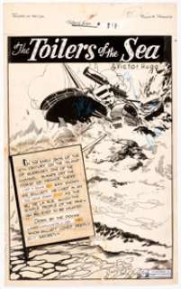 August M. Froehlich Classics Illustrated #56 "Toilers of the Sea" Complete 44-Page Story Original Art (Gilberton, ... (Total: 44 Original Art) | Heritage