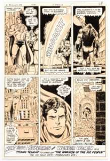 Murphy Anderson DC Comics Presents Superman/Swamp Thing Story Page 17 Original Art (DC Comics, 1979).... | Heritage