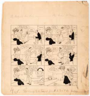 George McManus The Newlyweds & Their Baby Sunday Comic Strip Original Art (1910s). ... | Heritage