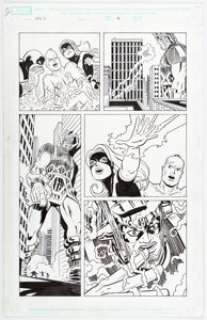 Nick Dragotta X-Men: First Class #11 Story Page 9 Galactus Original Art (Marvel, 2008)....