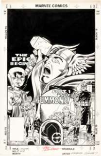 Ron Frenz and Joe Sinnott Thor #419 Cover Original Art (Marvel Comics, 1990). ... | Heritage