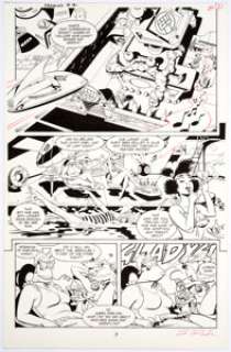 Steve Rude and Gary Martin Nexus: The Wages of Sin #4 (#88) Original Art (Dark Horse, 1995)....
