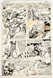 Rick Hoberg and Dave Hunt What If? #10 Page 36 Original Art Jane Foster Thordis (Marvel Comics, 1978).... | Heritage