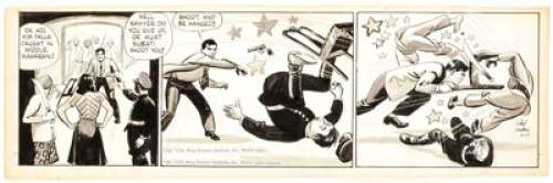 Roy Crane Buz Sawyer Daily Comic Strip Original Art dated 11-17-48 (King Features Syndicate, 1948)....