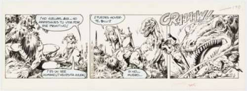 Enrique Badia Romero Axa #1760 Daily Comic Strip Original Art (The Sun, 1980)....