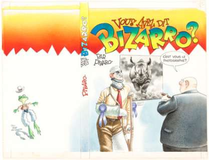 Dan Piraro Vous Avez dit Bizarro? Cover Original Art (Caurette Publ., 1991). Splendid wraparound for a French - | Heritage