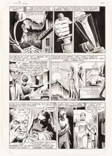 Steve Ditko The Fly #8 Story Page 4 Original Art (Archie, 1984). A rare page by comics legend Steve Ditko, from a - | Heritage
