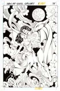 Colleen Doran Superman: The Man of Steel Gallery #1 Pin-Up Page 26 Original Art (DC, 1995). A romantic page - | Heritage