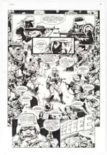 Dave Gibbons Martha Washington Goes To War Story Page 19 Original Art (Dark Horse, 1994). A tense page from the - | Heritage