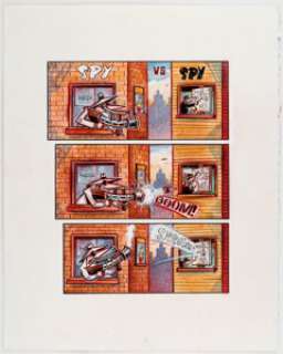 Peter Kuper MAD Complete 2-Page Story "Spy vs. Spy" Original Art (EC Publ., c. 2000s). Antonio Prohias, -