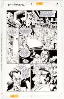 Yvel Guichet and Aaron Sowd Batman: Harley Quinn Page 9 Original Art (DC, 1999). Introduced in the 90s cartoon - | Heritage