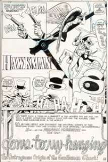 Murphy Anderson The Atom & Hawkman #43 Story Page 2 Original Art (DC, 1969). Title page from the story - | Heritage