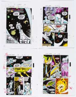 Tom Vincent Silver Surfer #24 Complete 22-Page Story Color Guide (Marvel, 1989).... (Total: 23 Items) | Heritage