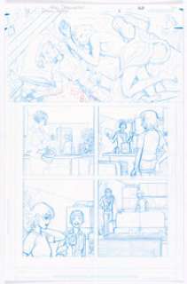 Nick Derrington and Tom Fowler Doom Patrol #8 Story Page 20 Original Art (DC, 2017). Casey Brinke wakes from a nap -