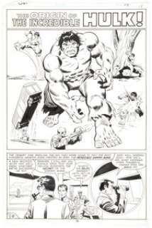 Jim Mooney | Super Heroes Puzzles and Games (nn) Story Page 1 Hulk Original Art (Marvel, 1979). | Heritage