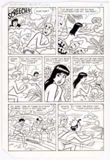 Dan Decarlo Jr. And Jim Decarlo | Everything’s Archie #111 Near Complete Story "The Fast Fashion Change" Original Art Group of 4 (Archie, 1984). | Heritage