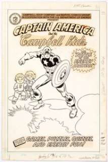 Herb Trimpe And John Romita Sr. | Captain America and the Campbell Kids Cover Original Art (Marvel, 1980).... | Heritage