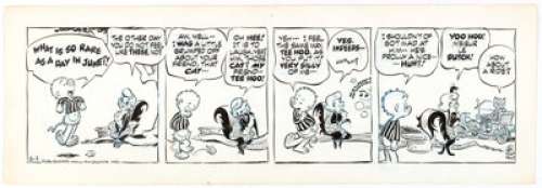 Walt Kelly | Pogo Daily Comic Strip Original Art 6-1-71 (Publishers-Hall Syndicate, 1971). | Heritage