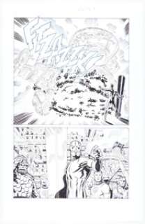 Keith Giffen, Frank Fosco, And Bruce Timm | Fantastic Four: World’s Greatest Comics Magazine #6 Story Page 9 Original Art (Marvel, 2001). | Heritage