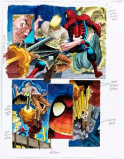 Kevin Tinsley | Spider-Man #75 Story Page 35 Production Color Guide (Marvel, 1996). | Heritage