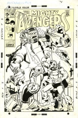 Sal Buscema - Avengers Issue 69 Page Cover