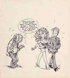 Dany | Ça vous intéresse ?, illustration-gag au feutre… | AZ auction