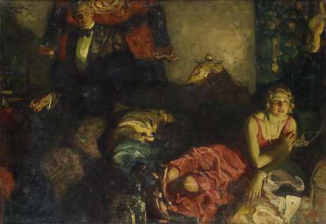 SAUL TEPPER. "`Dearest, I’m Glover McKay.’ he said. `The man you shot is a man from Texas, they say. Why did you want to kill me?’" | Swann Galleries