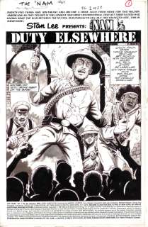 Art Nichols, Wayne Vansant | The ’Nam #64 Title Splash - Signed Issue 64 Page 1 | Anthony’s Comic Book Art