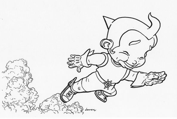 Geoff Darrow | GEOF DARROW RUSTY THE BOY ROBOT DRAWING | Tri-State Original Art