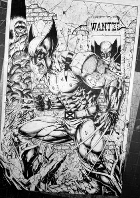 WOLVERINE 11x17 Original Comic Art Jim Kyle Sentinel X-Men Highly Detailed! | eBay US (Buy It Now)