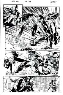 Javier Garron - Venom #161 P 9 (Venom Battles Spider-Woman in Every Panel!) 2017
