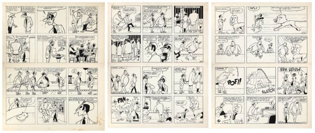 Goscinny - Lot 516 - Dick Dicks, planches n° 9, 10 et 11…