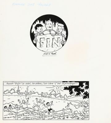 De Moor (Bob) | Oncle Zigomar, case et illustration de fin à… | AZ auction