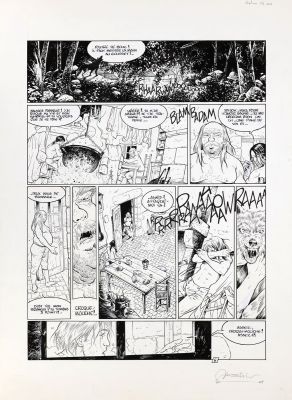 Stalner | Lot 181 - Le Maître de pierre, planche n°6 à l’encre de… | AZ auction